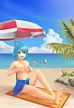 Anime girl at beach.jpg