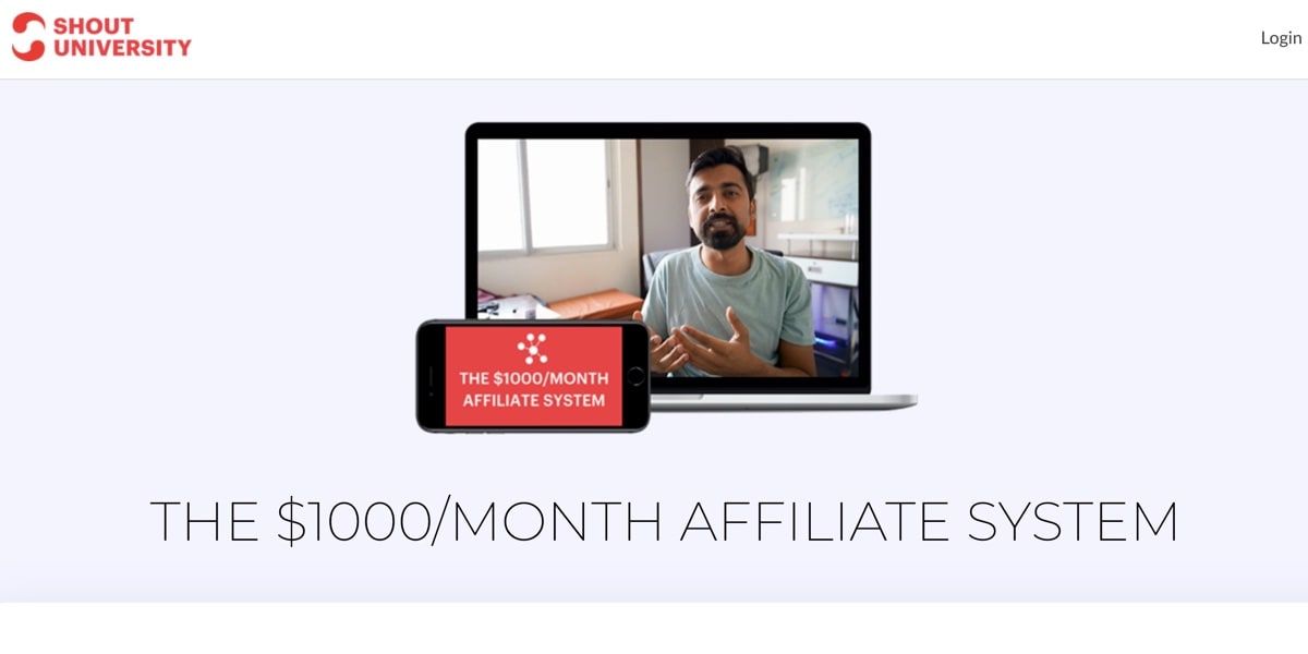 Affiliate System by Shout University