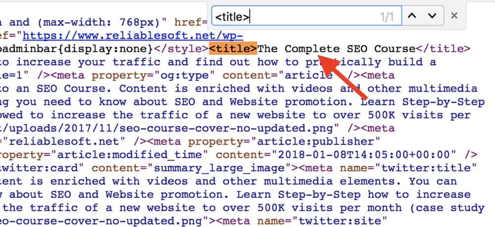 HTML Title Tag