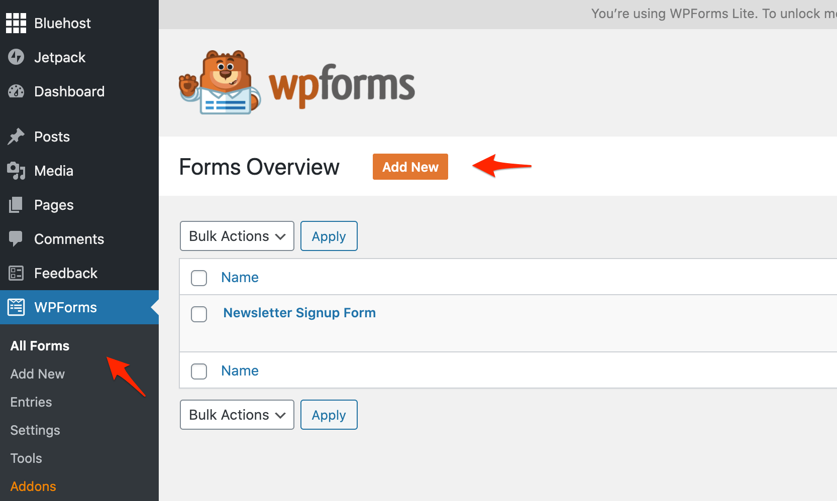 add a contact form to your website