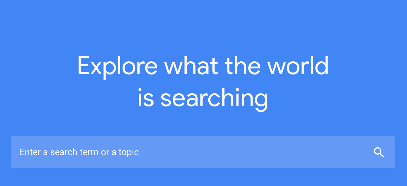Find Search Terms using Google Trends