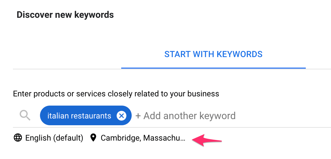 Local SEO Keyword Research Example