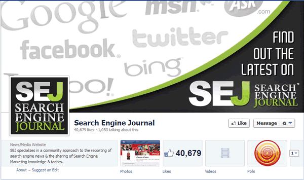 Search Engine Journal Facebook Page
