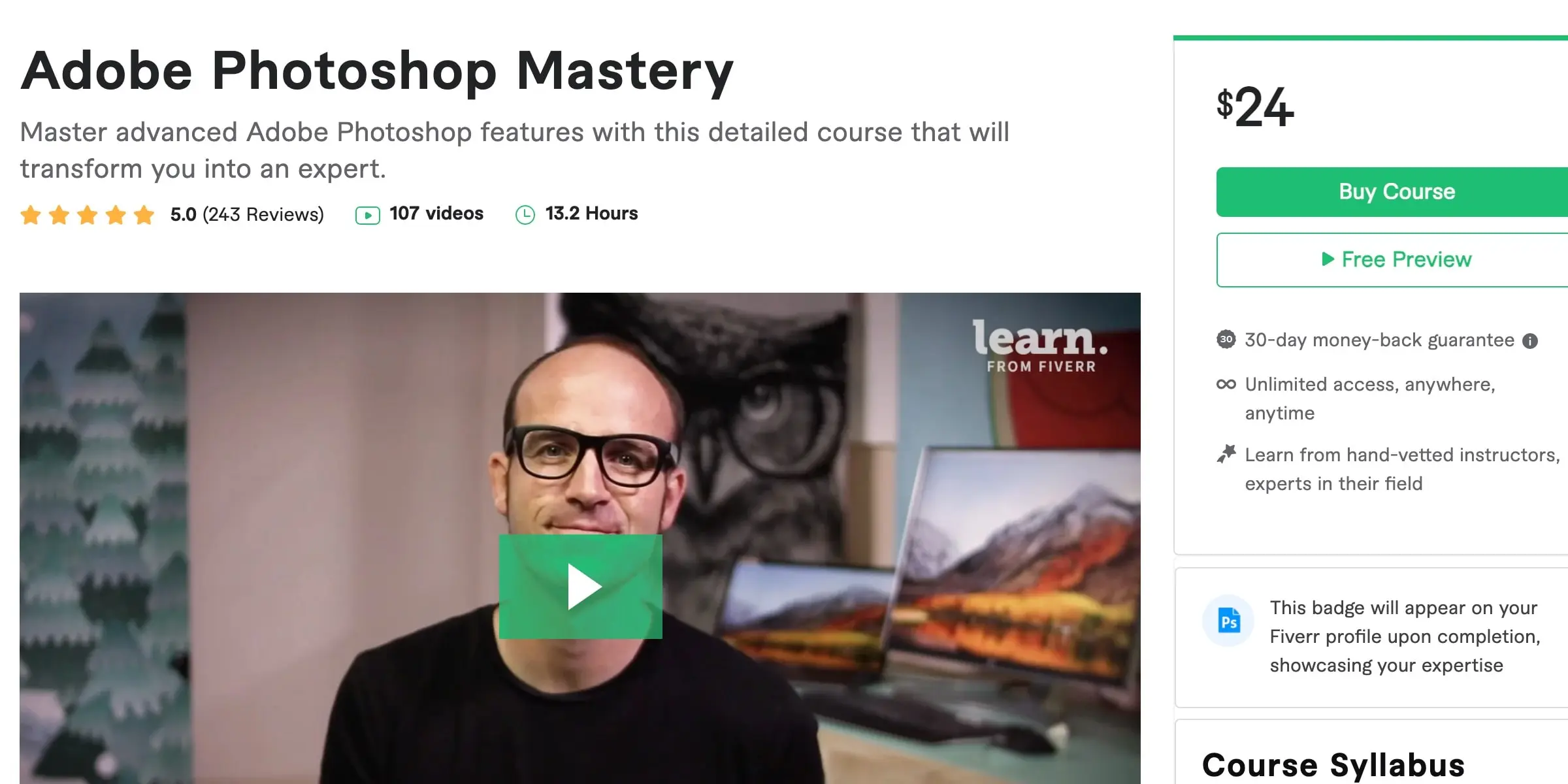 Adobe Photoshop Mastery Course