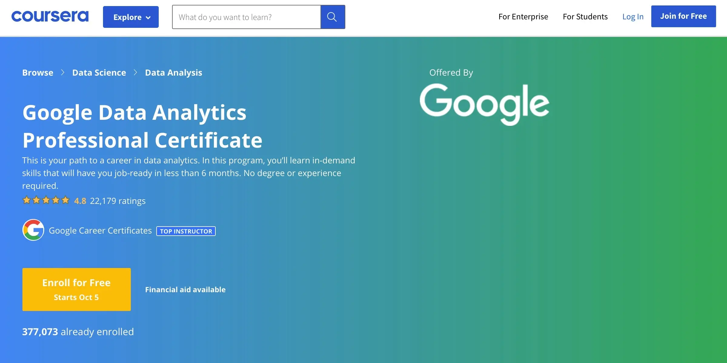 Google Data Analytics Professional Certificate