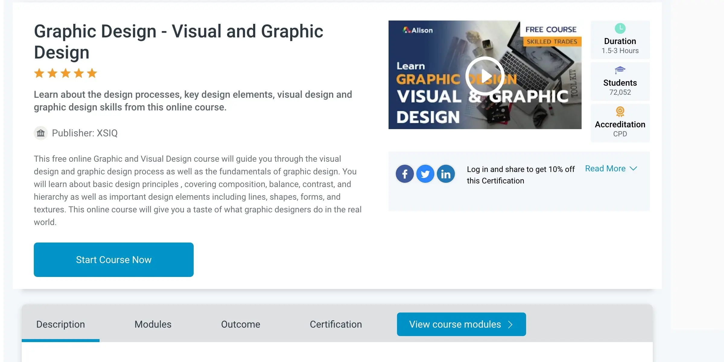 Visual Graphic Design Course
