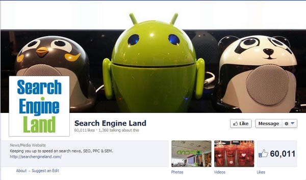 SearchEngineLand Facebook Page