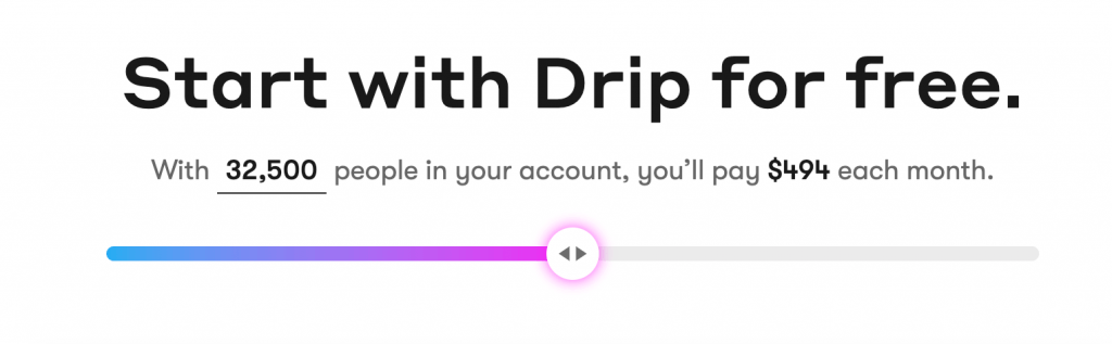 Drip Monthly Pricing Plans