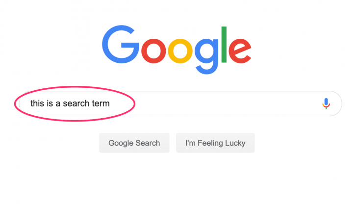 what is a search term