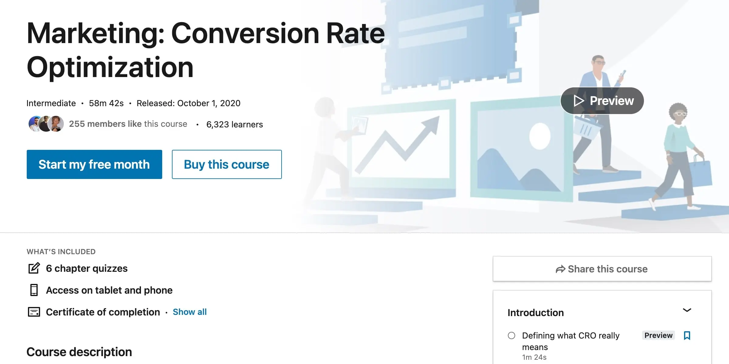 Conversion Rate Optimization Course (LinkedIn)
